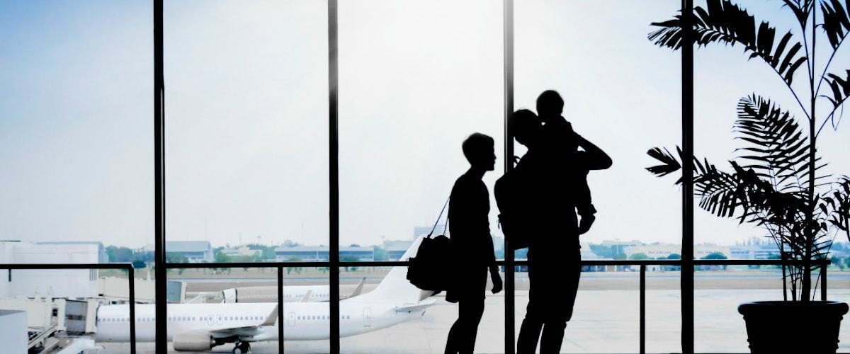 Family at the airport.